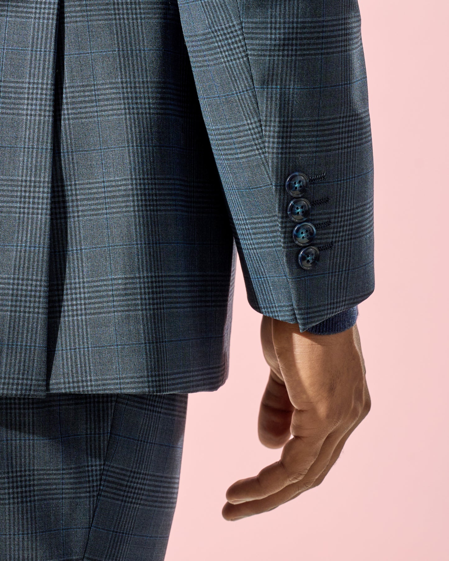 Regular Fit Navy Three-Piece Suit