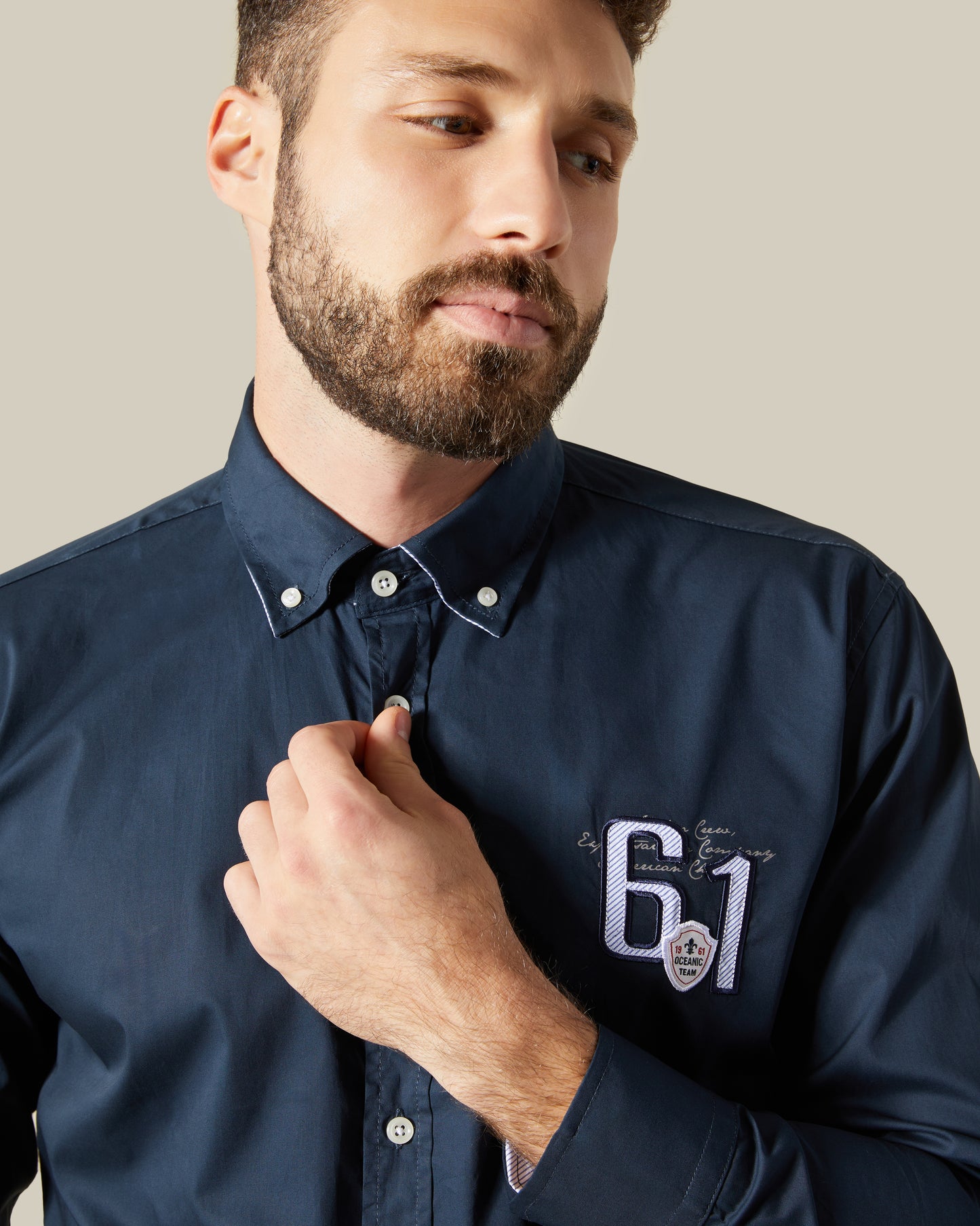 Patched Chest Shirt