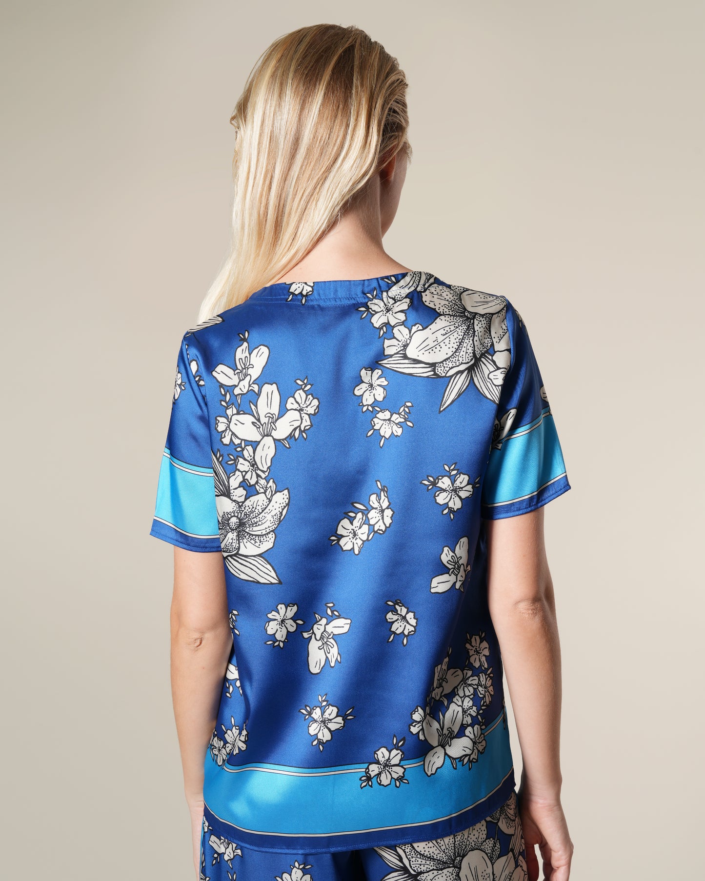 Royal Floral Printed Top