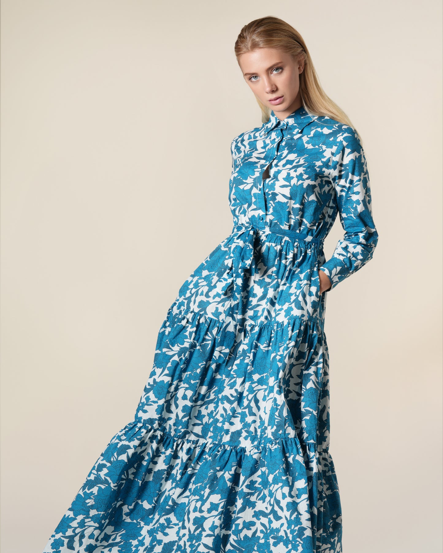 Floral Maxi Cotton Dress