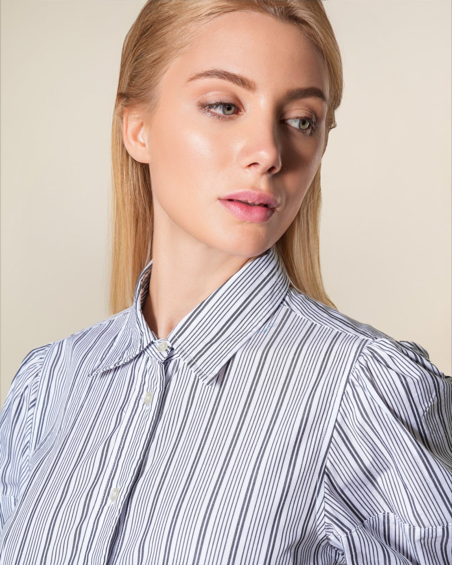 Striped Cotton-Poplin Shirt Dress