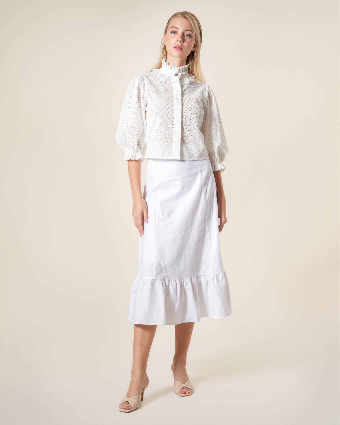 Victorian Broderie Anglaise Shirt