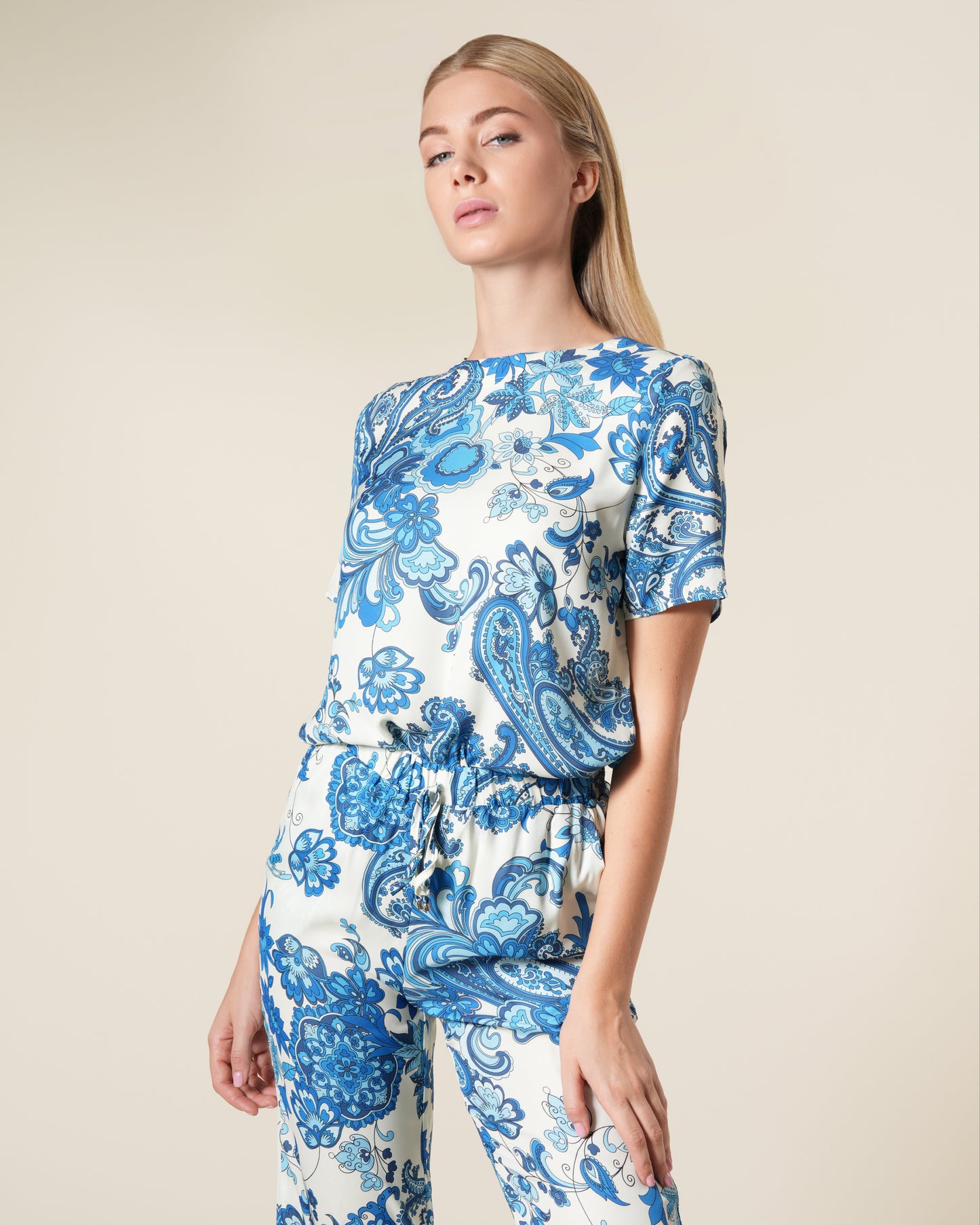 Paisley Print Top
