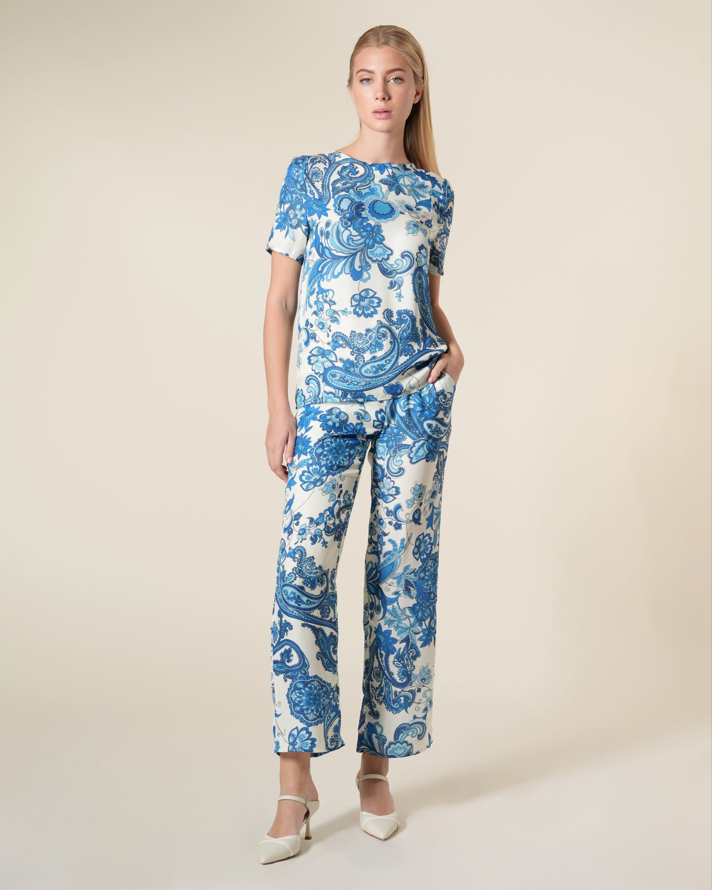 Paisley Print Top