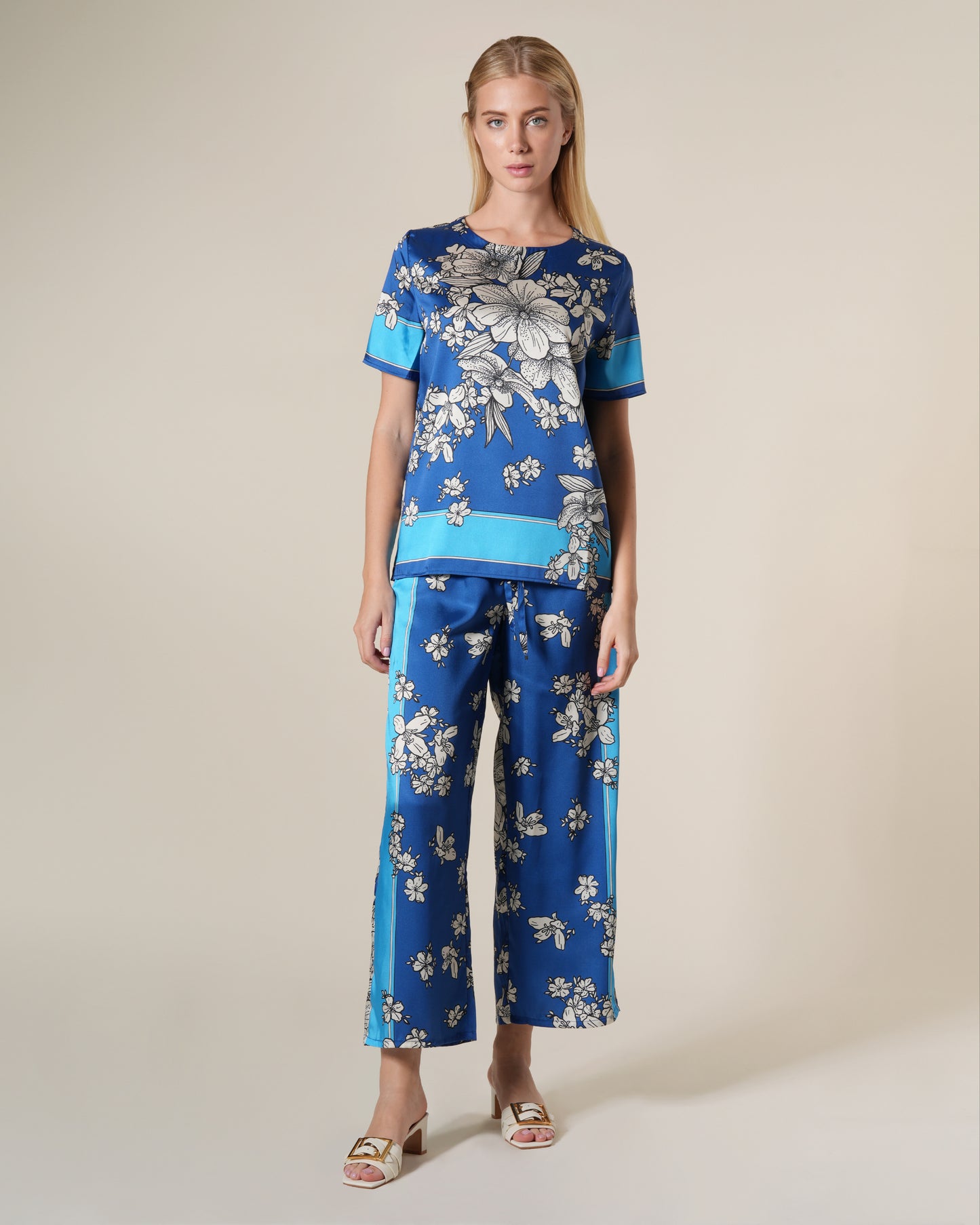 Royal Floral Printed Top