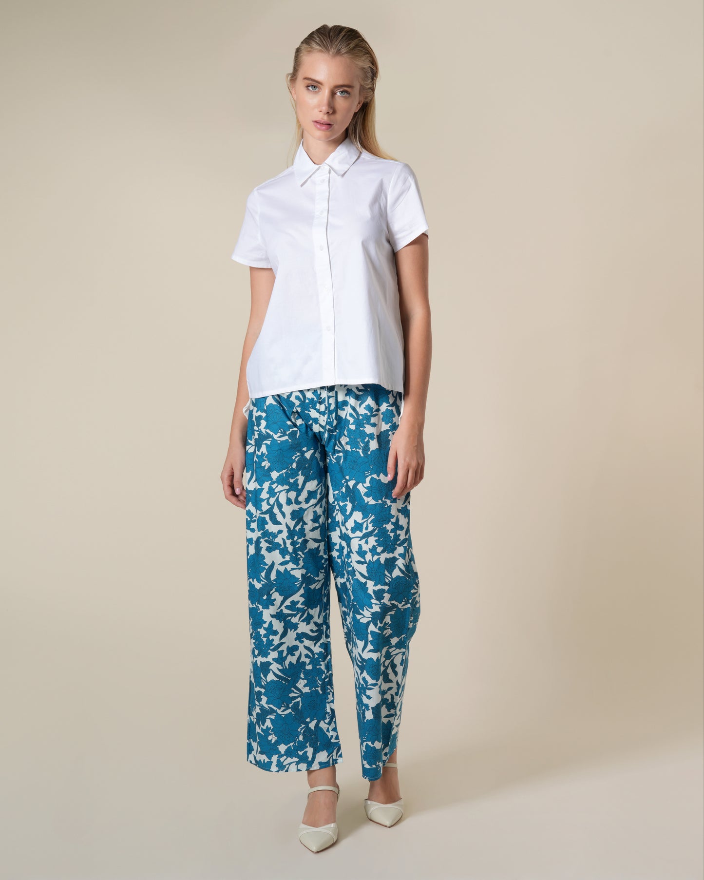 White Asymmetrical Shirt