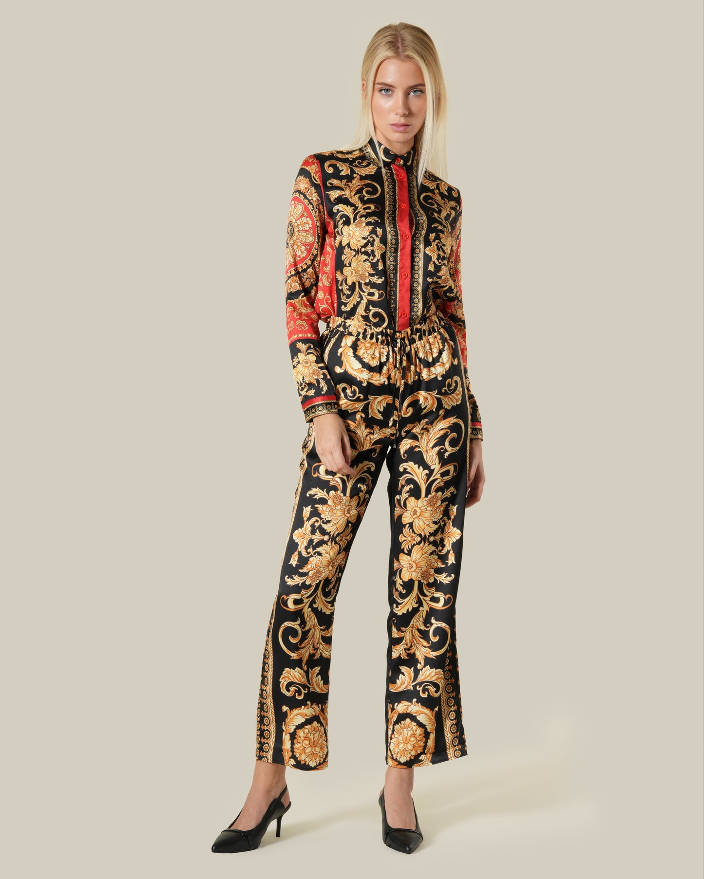 Spanish Baroque Printed Pants