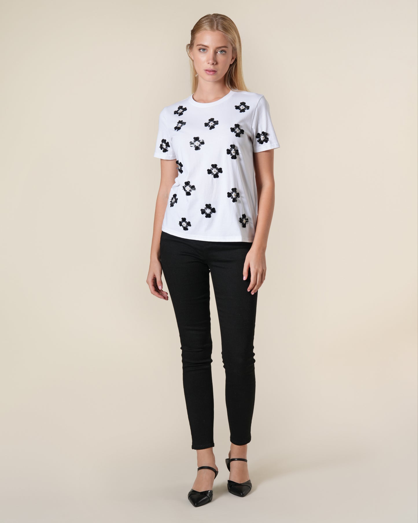 Embellished Cotton T-Shirt
