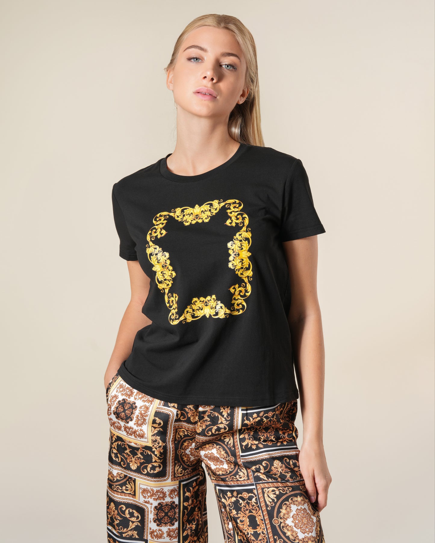 Classic Baroque Print T-Shirt