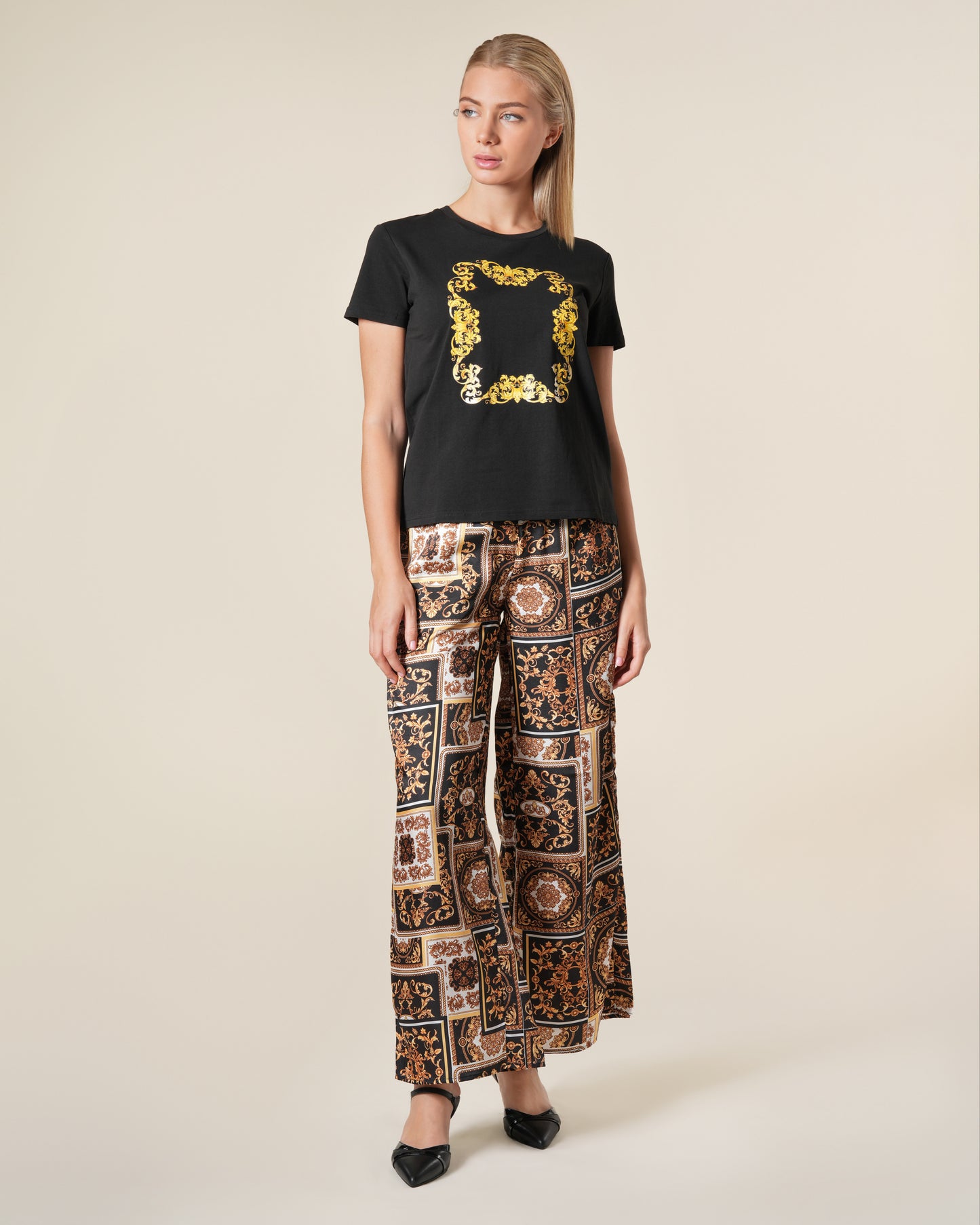 Classic Baroque Print T-Shirt