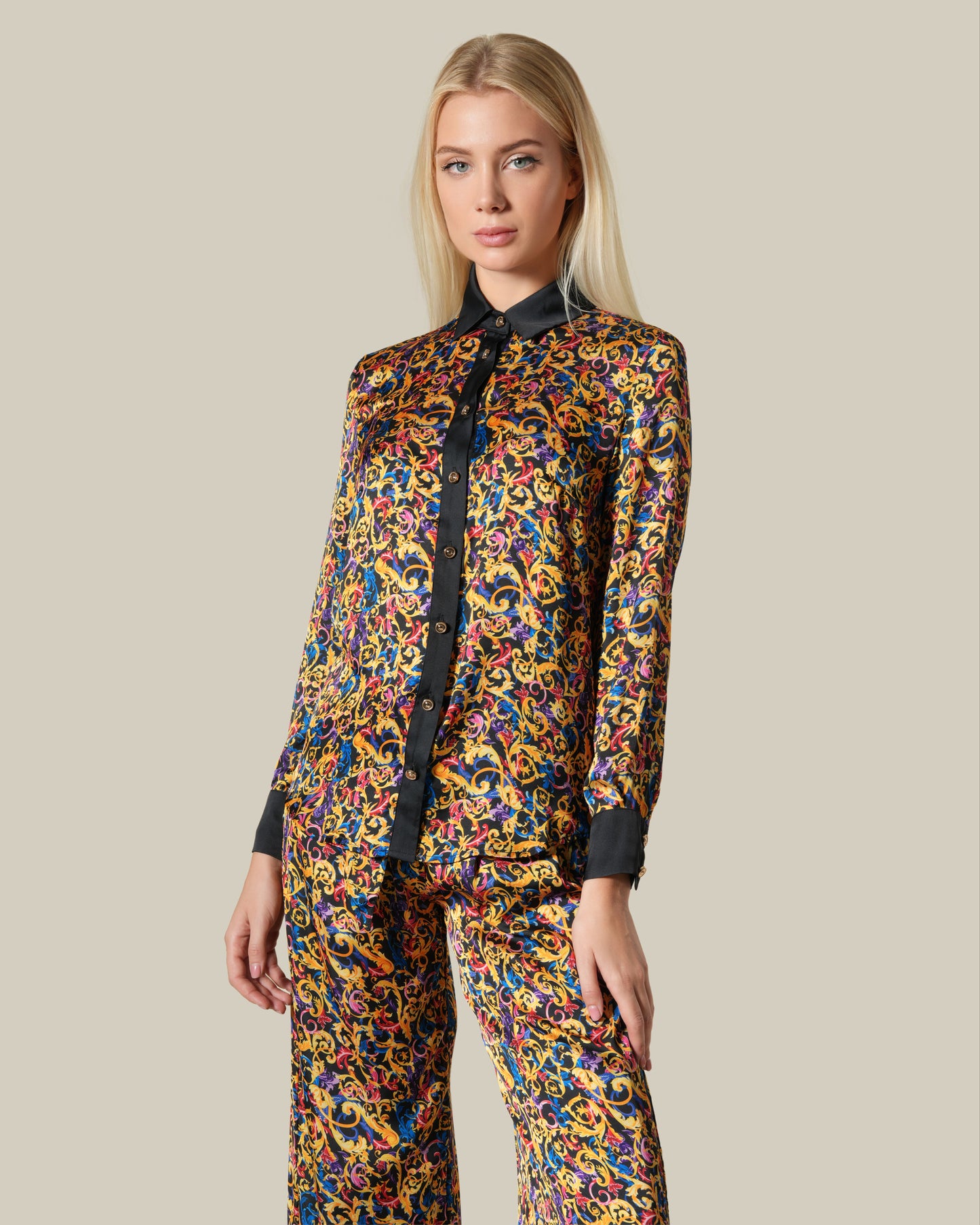 Multicolor Baroque Printed Shirt