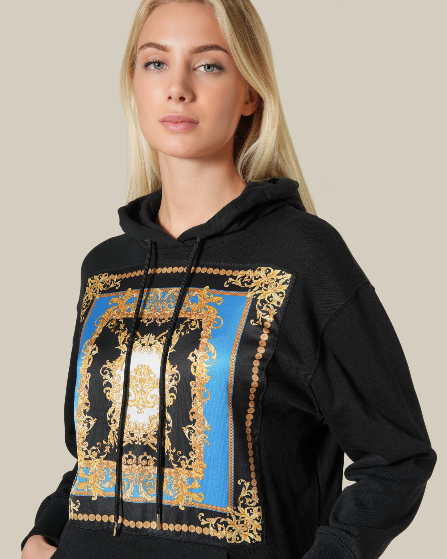 Baroque Print Panelled Tracksuit