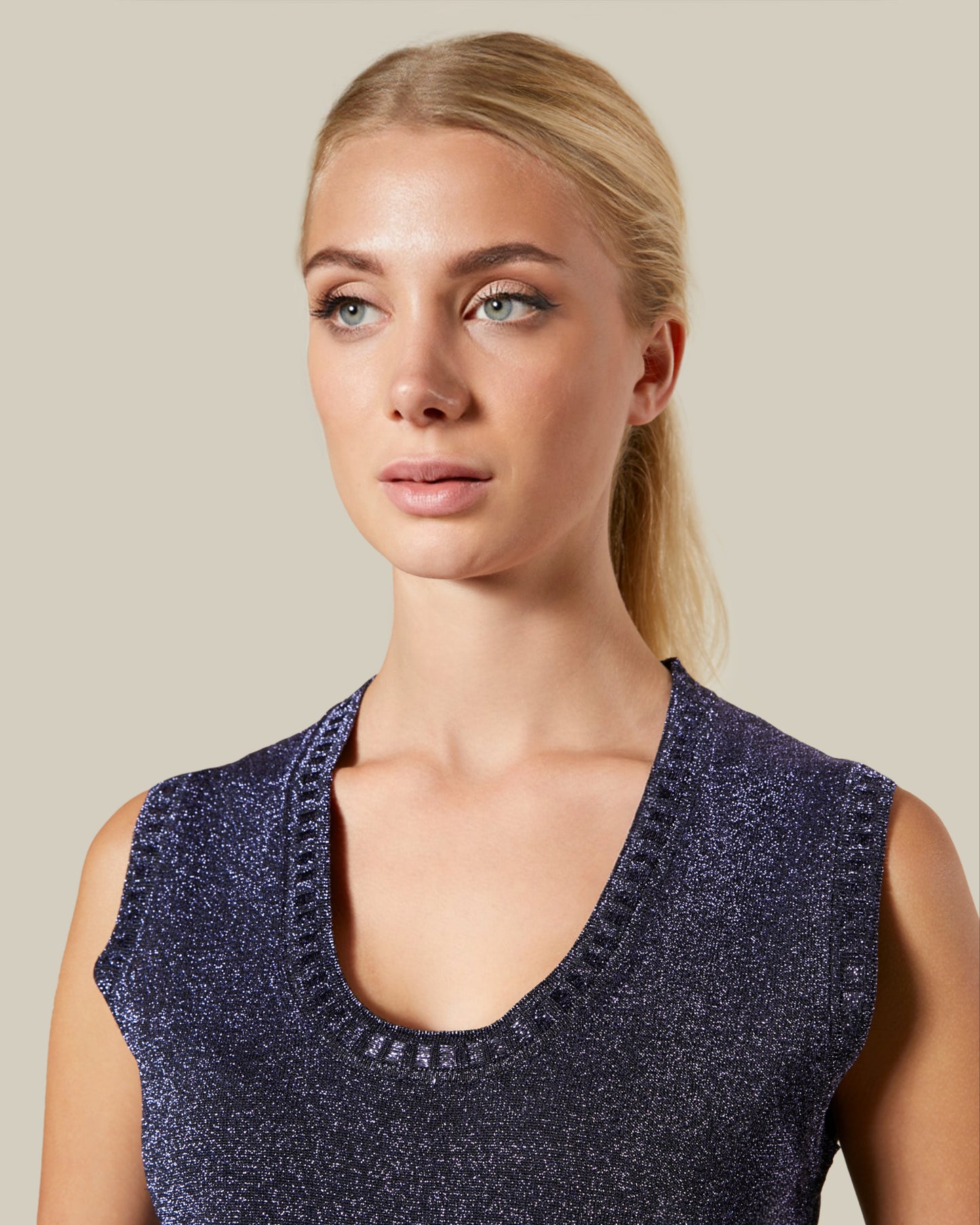 Lurex Knitted Top