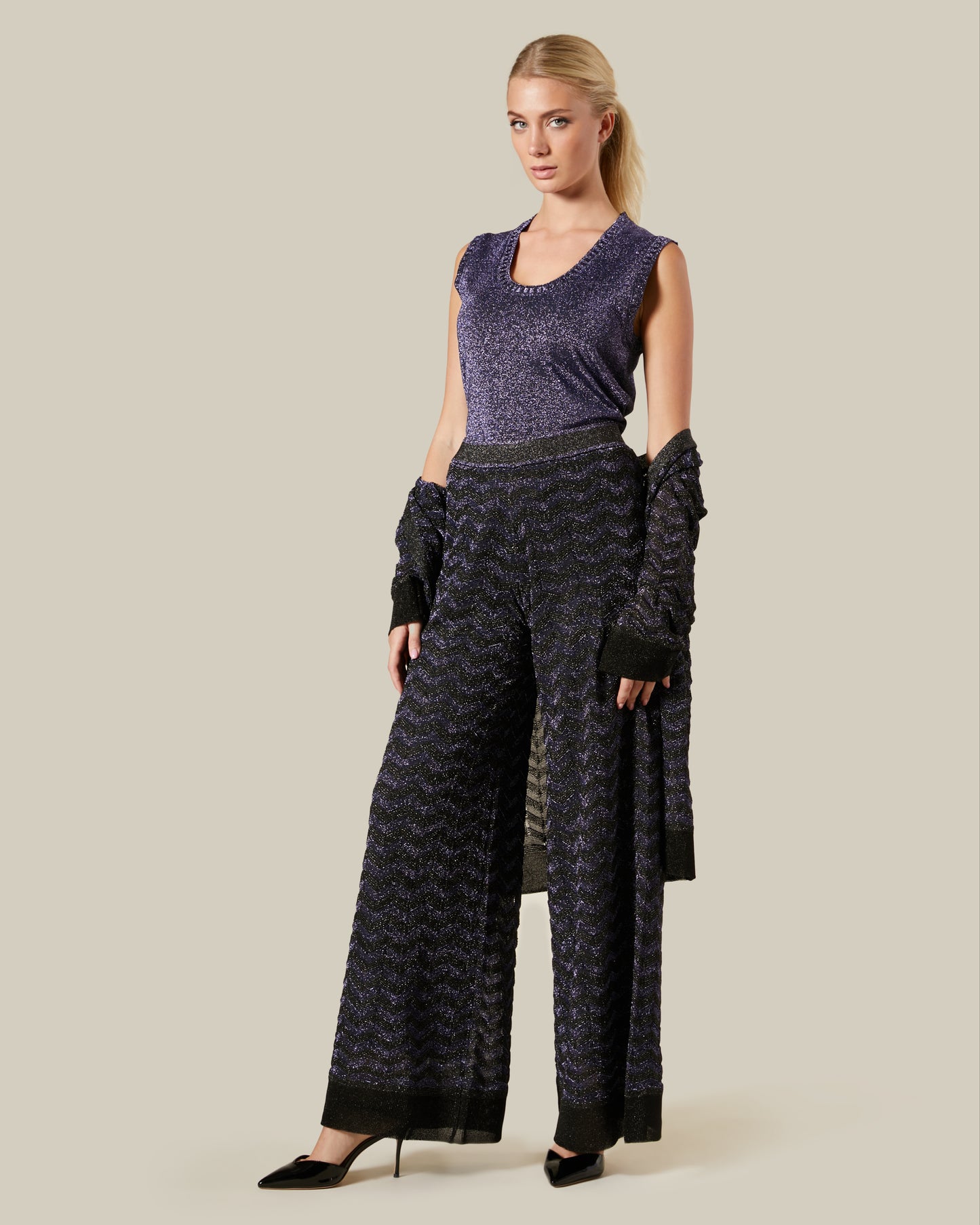 Zig-Zag Patterned Pants
