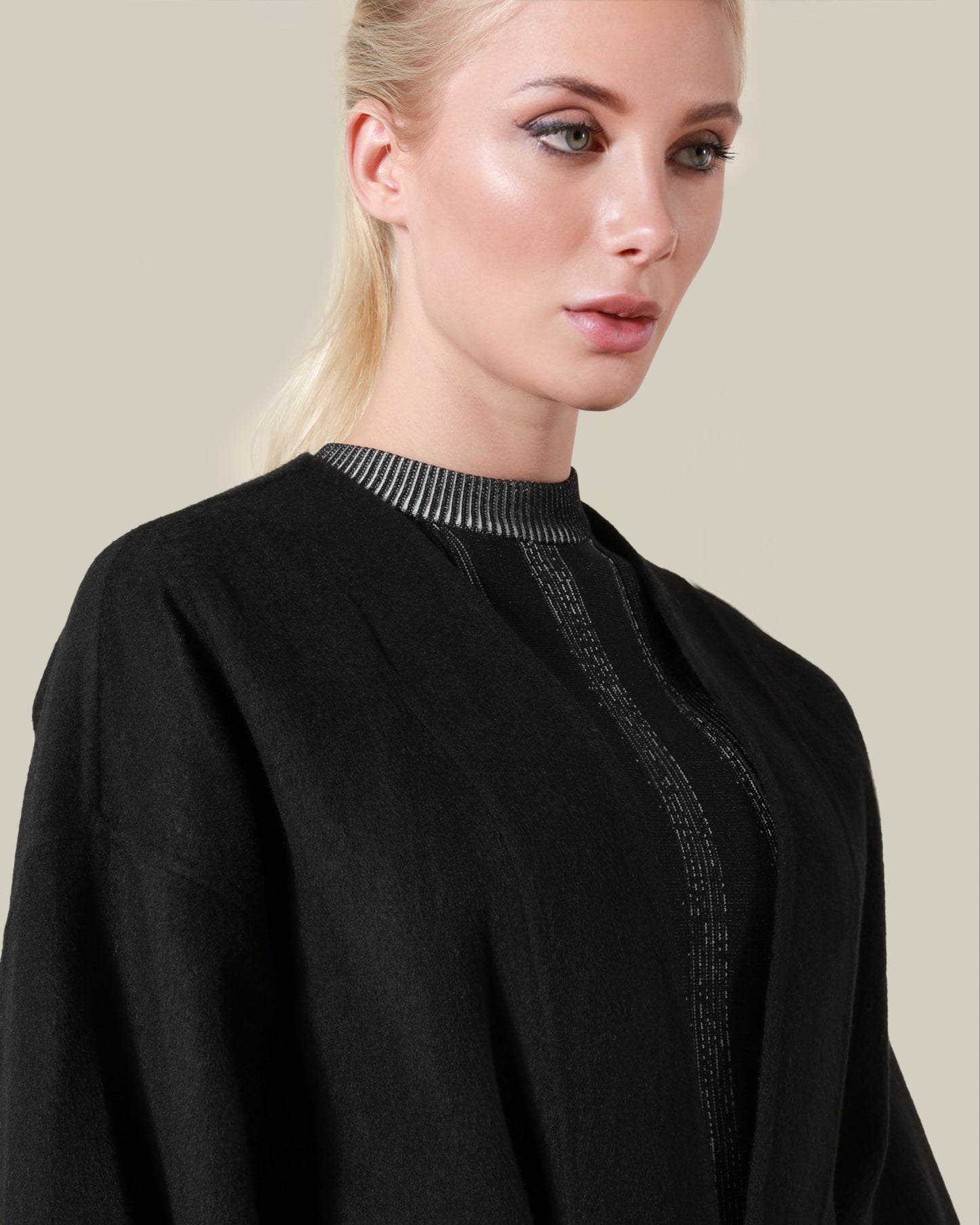 Fringed Wool Coat