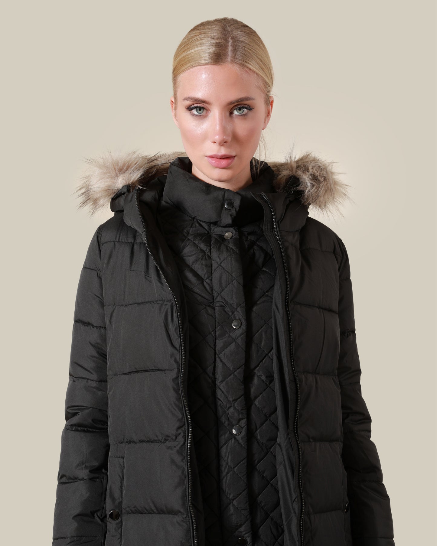 Fur-trimmed Puffer Jacket