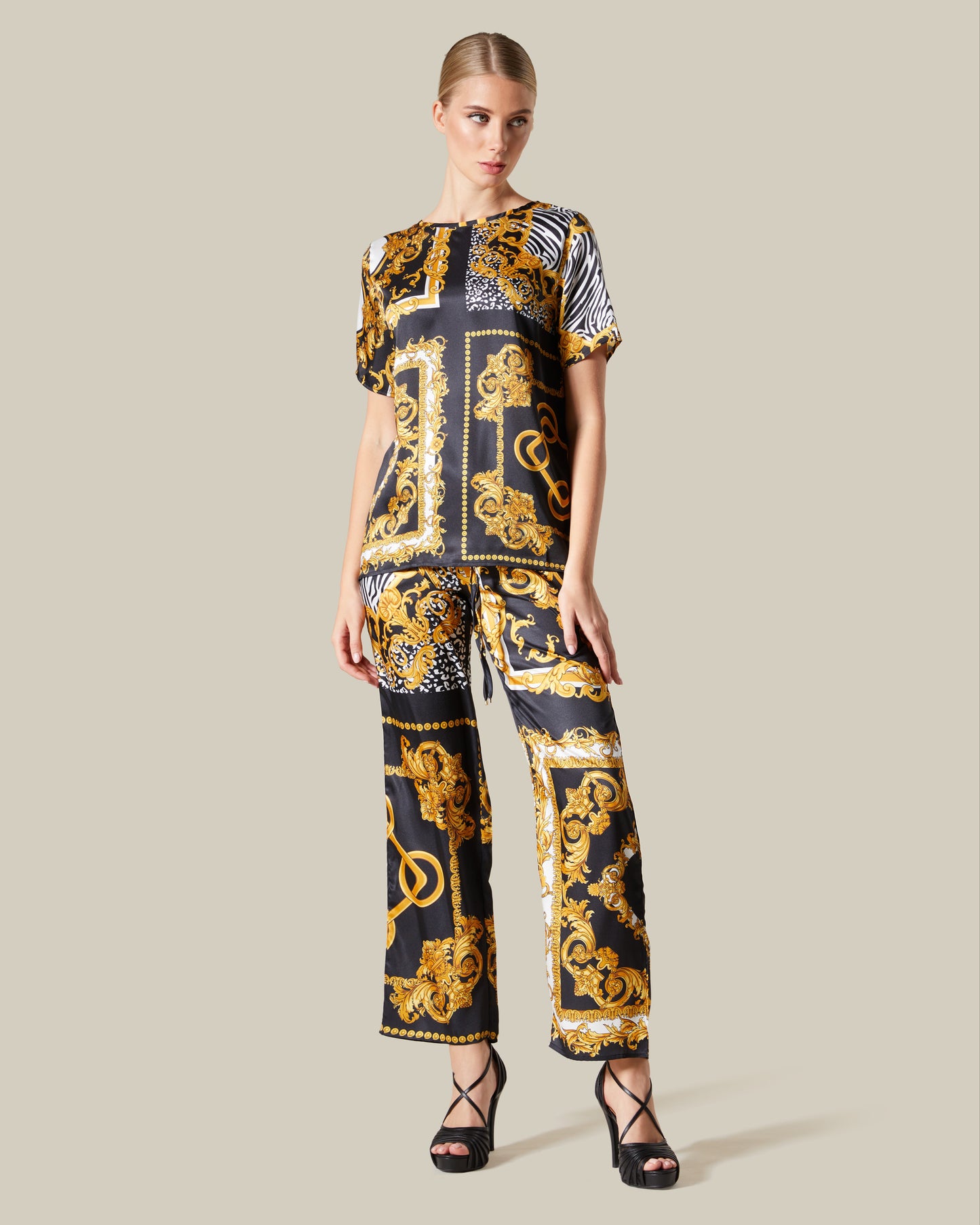 Patchwork Sheeny Top