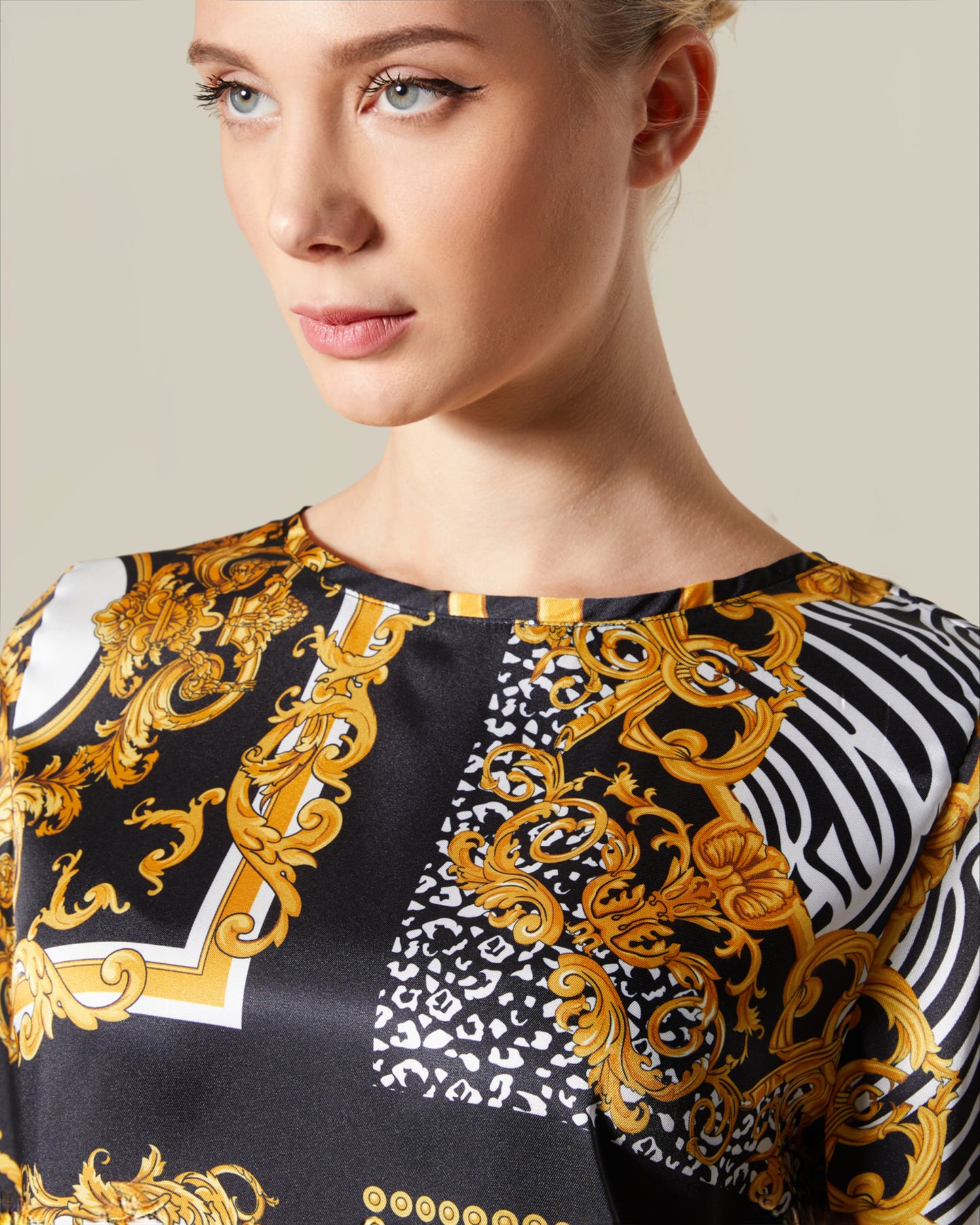 Patchwork Sheeny Top