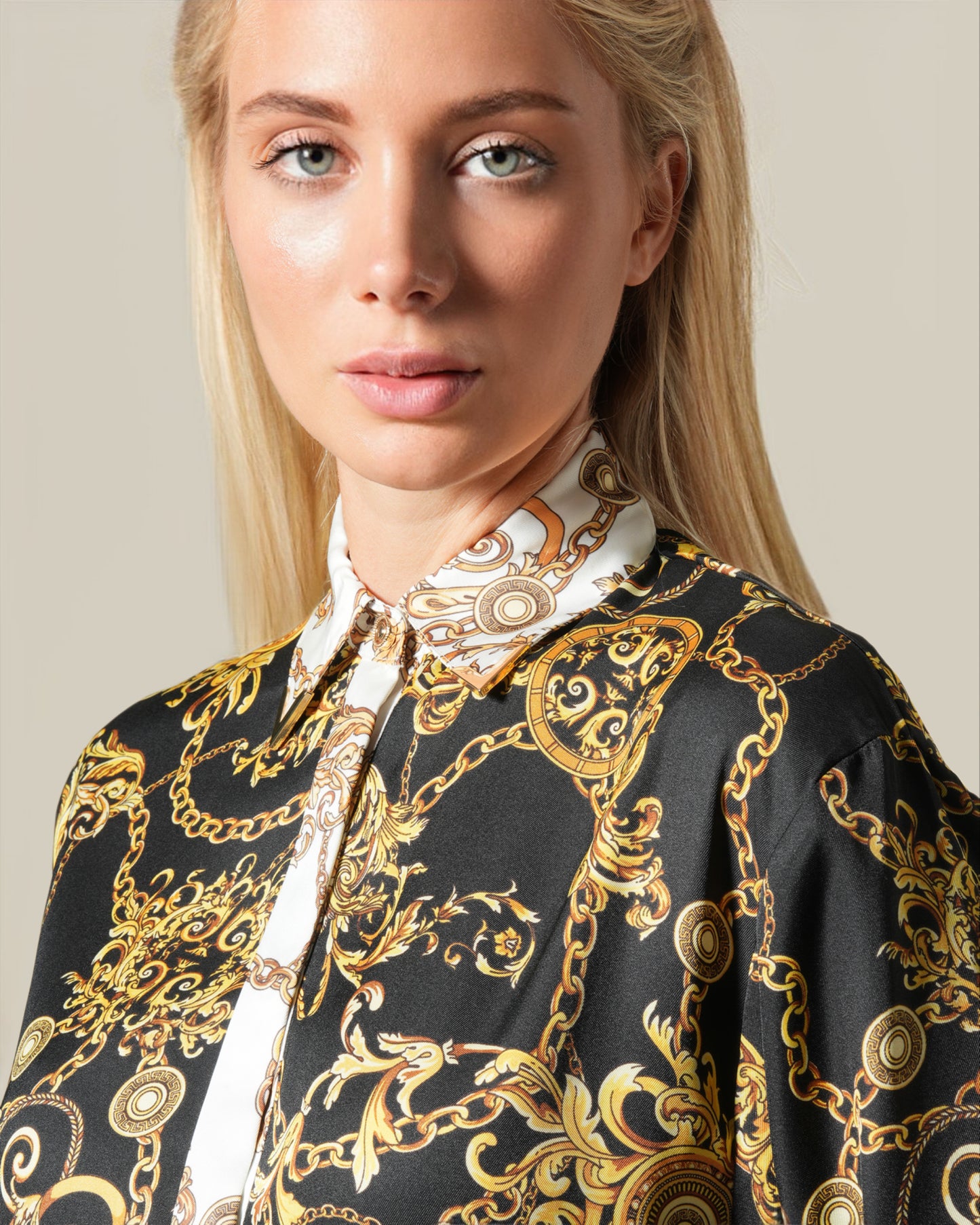 Baroque Chain Patterned Shirt