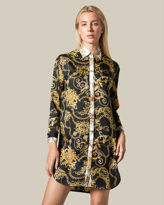 Baroque Chain Patterned Shirt