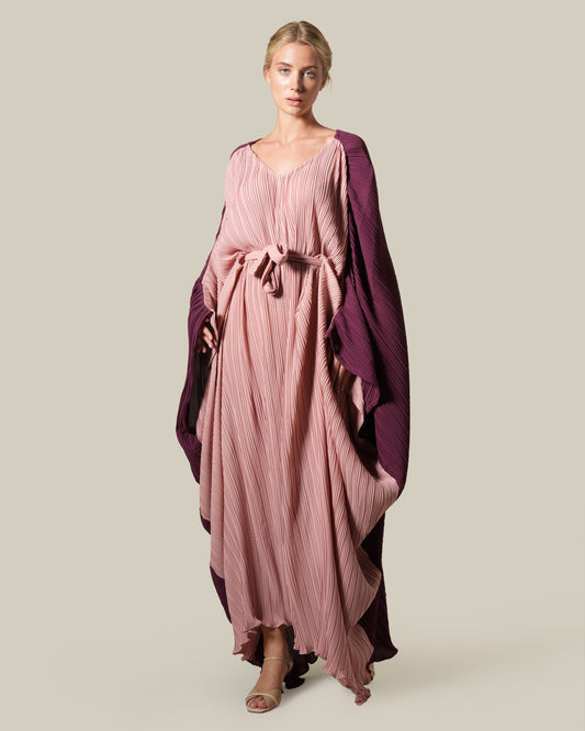 Color Block Plisse Dress