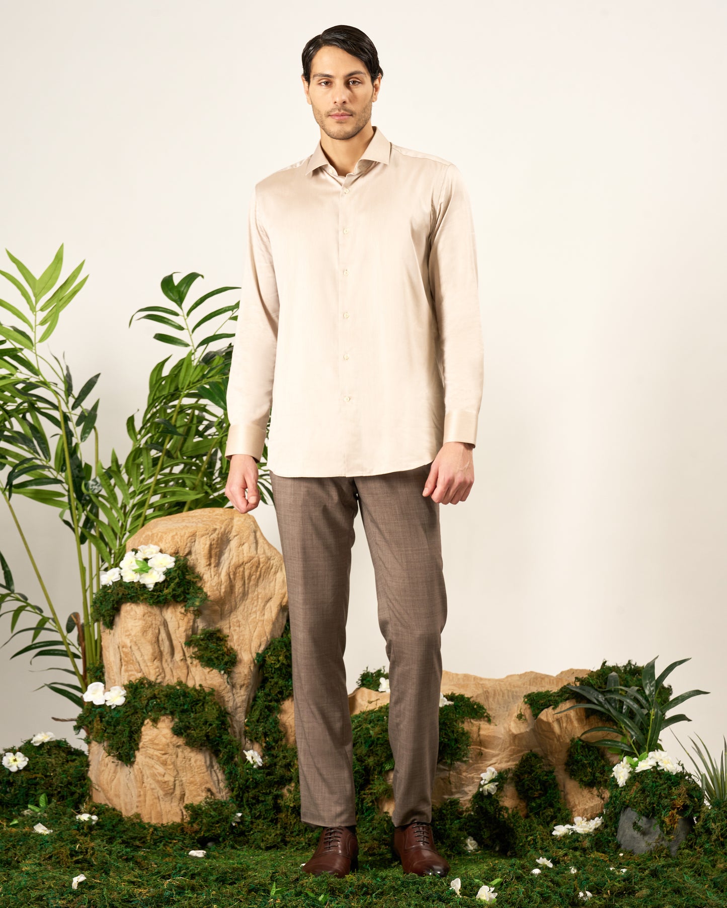 Formal Mercerized Cotton Shirt