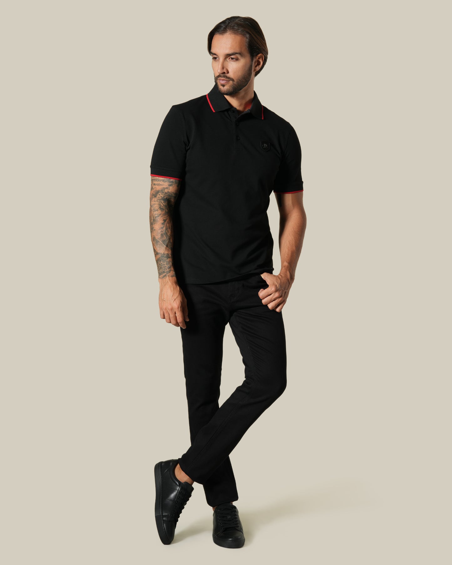 Contrast Tipping Polo Shirt