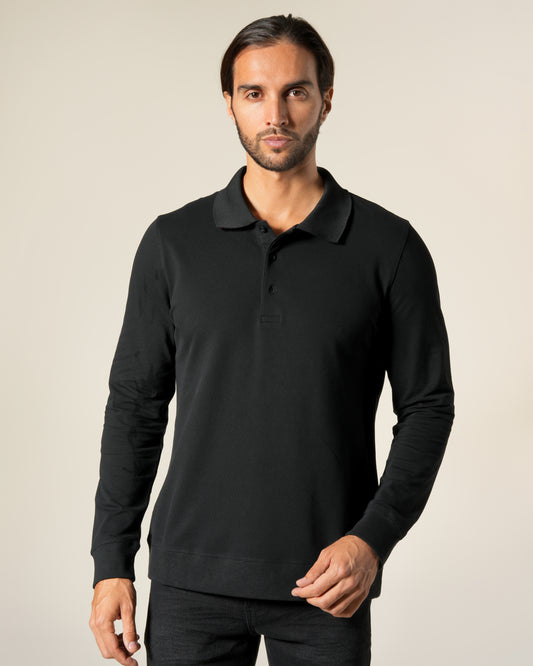 Casual Long Sleeve Polo Shirt