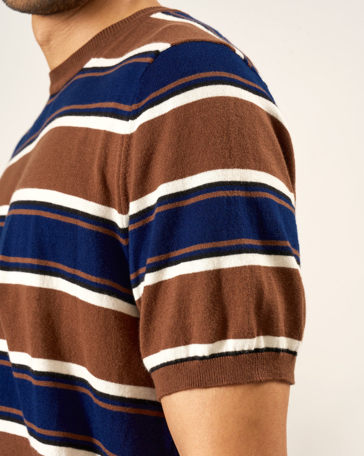 Striped Knit T-Shirt