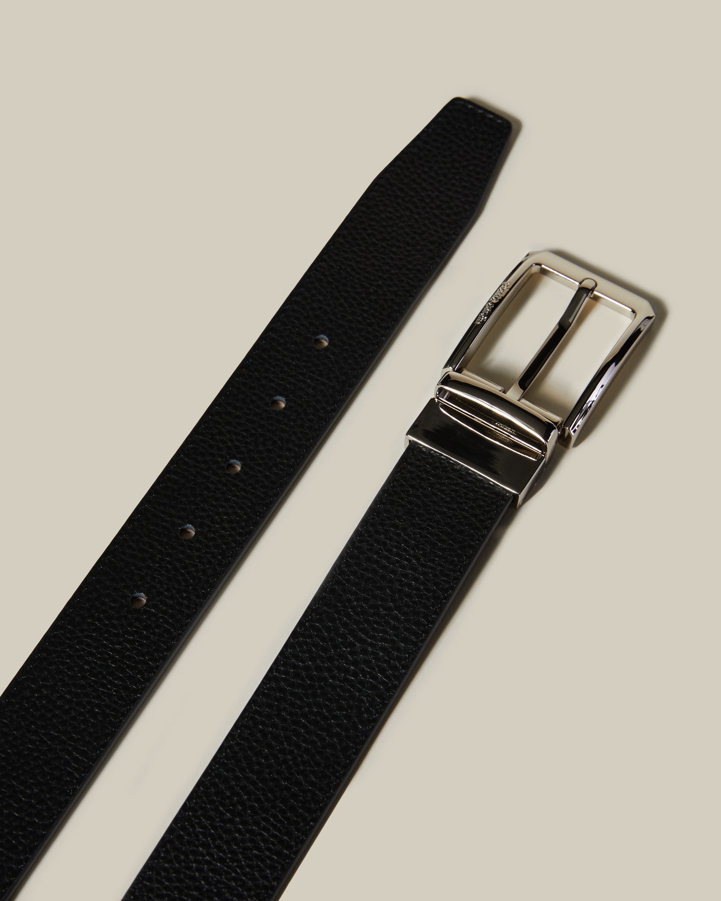 Two-Tone Reversible Leather Belt