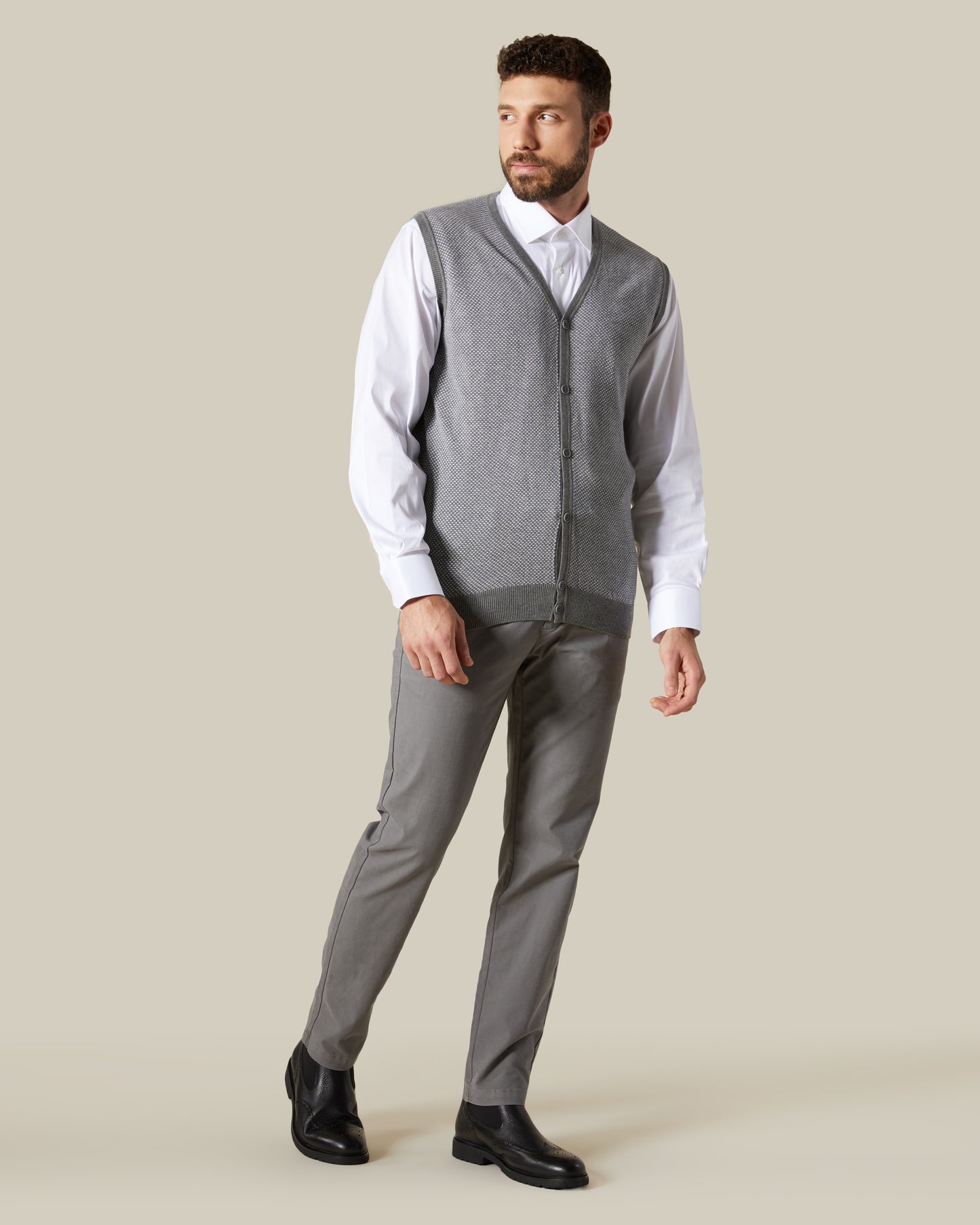 Buttoned Front Vest