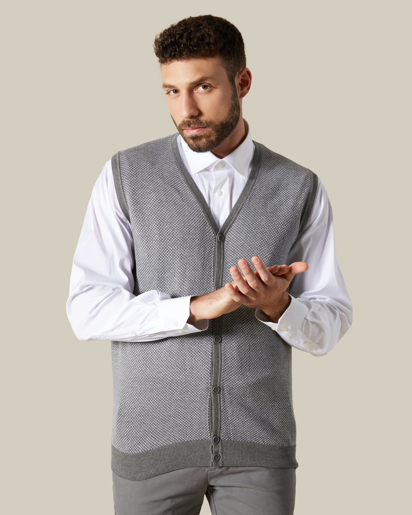 Buttoned Front Vest
