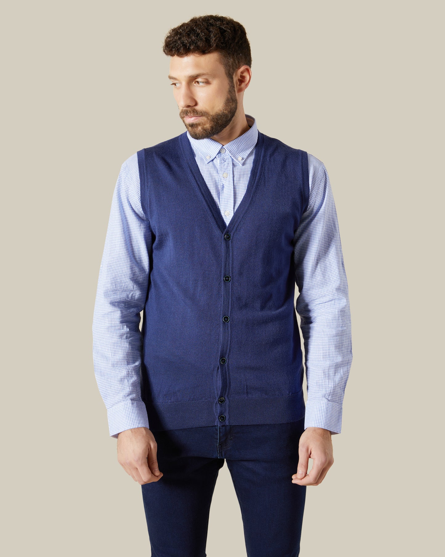Buttoned Front Vest