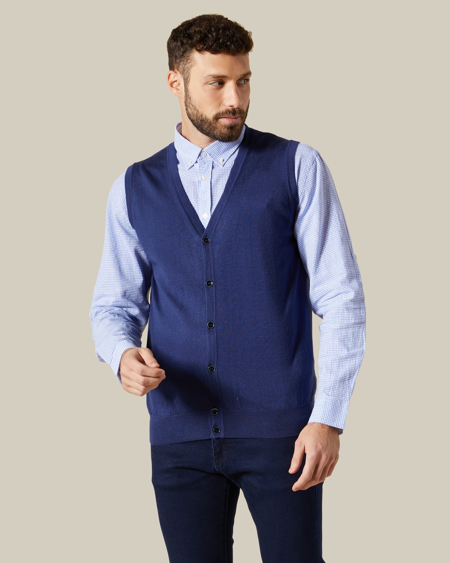 Buttoned Front Vest