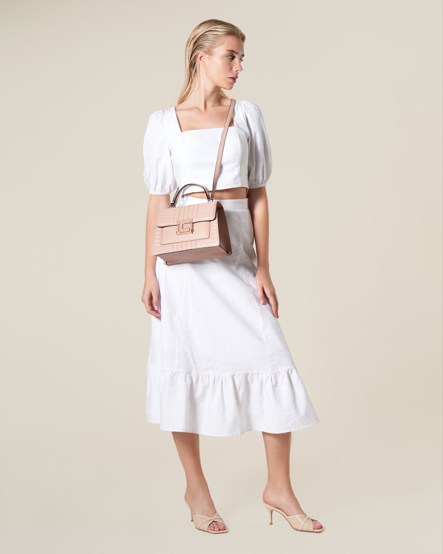Cotton-Linen Maxi Skirt