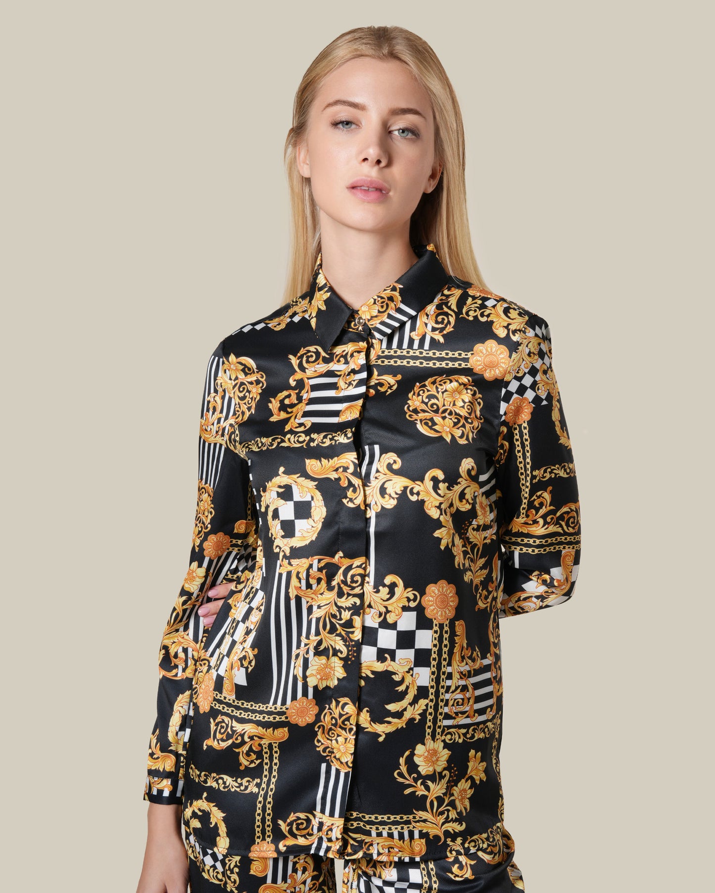 Geometric Baroque Printed Shirt