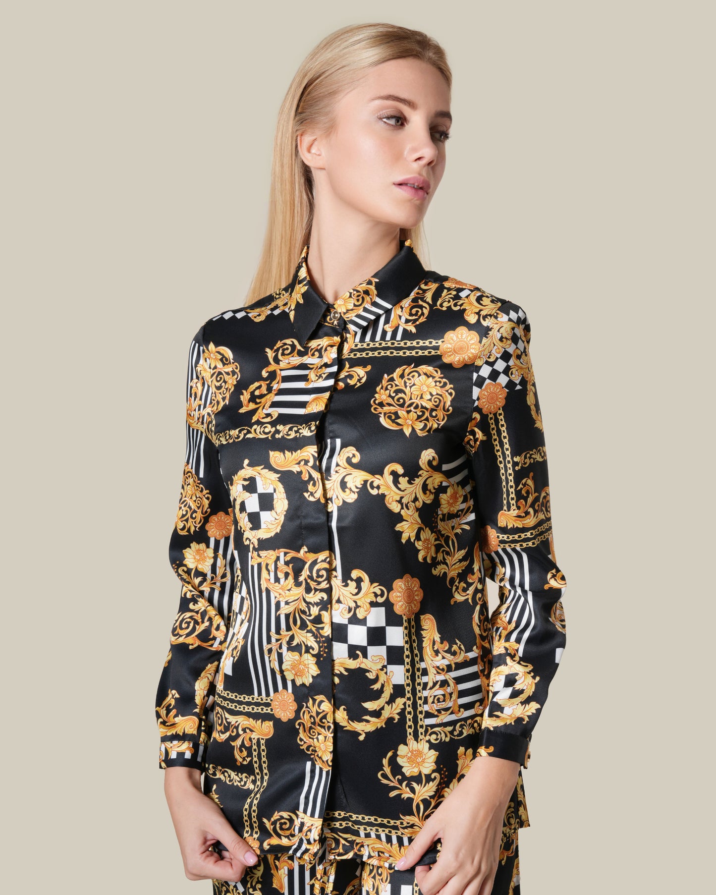 Geometric Baroque Printed Shirt