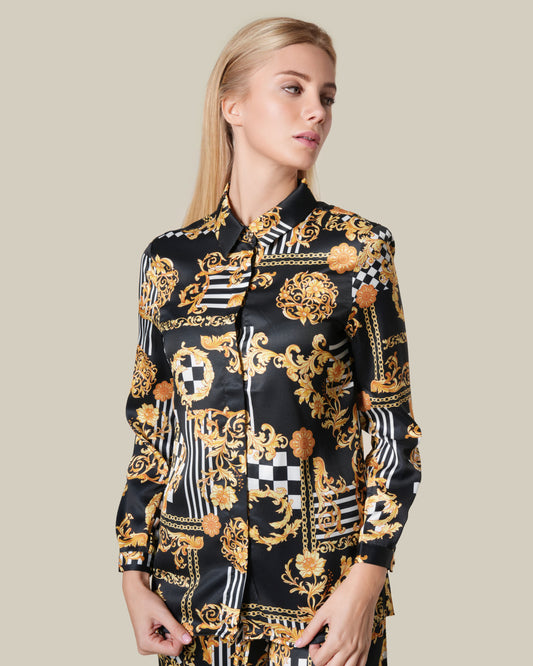 Geometric Baroque Printed Shirt
