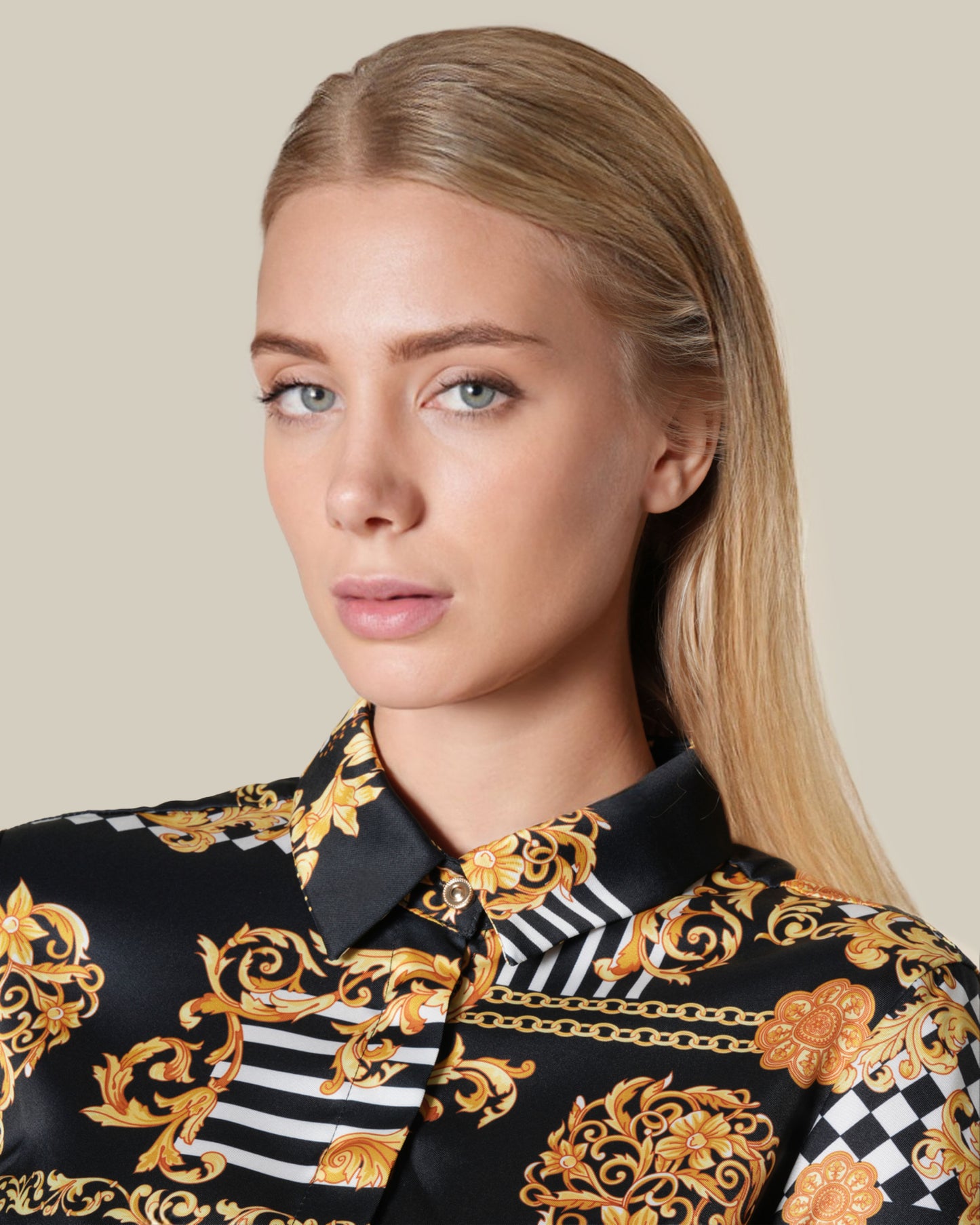 Geometric Baroque Printed Shirt