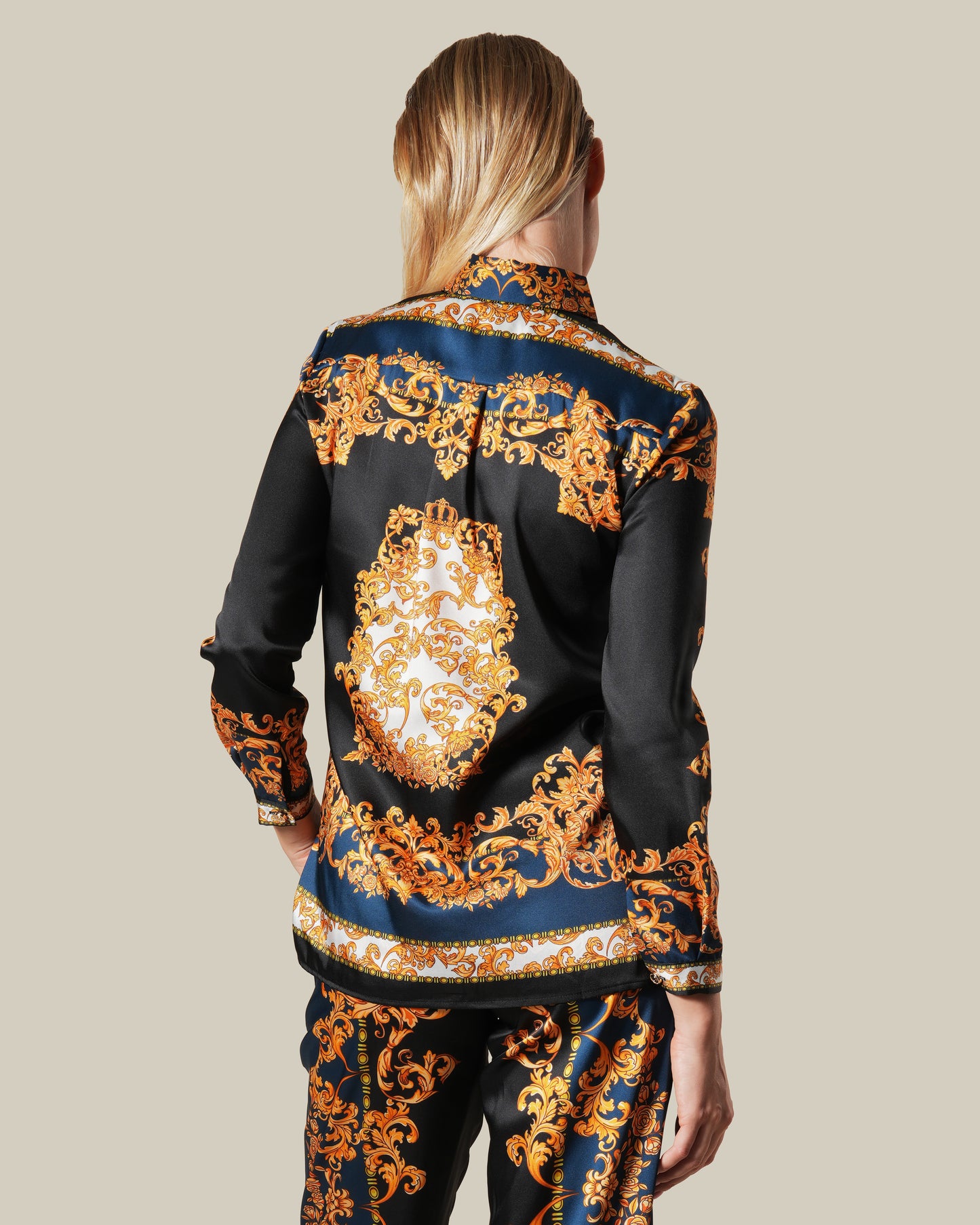 Baroque Contrast Print Shirt