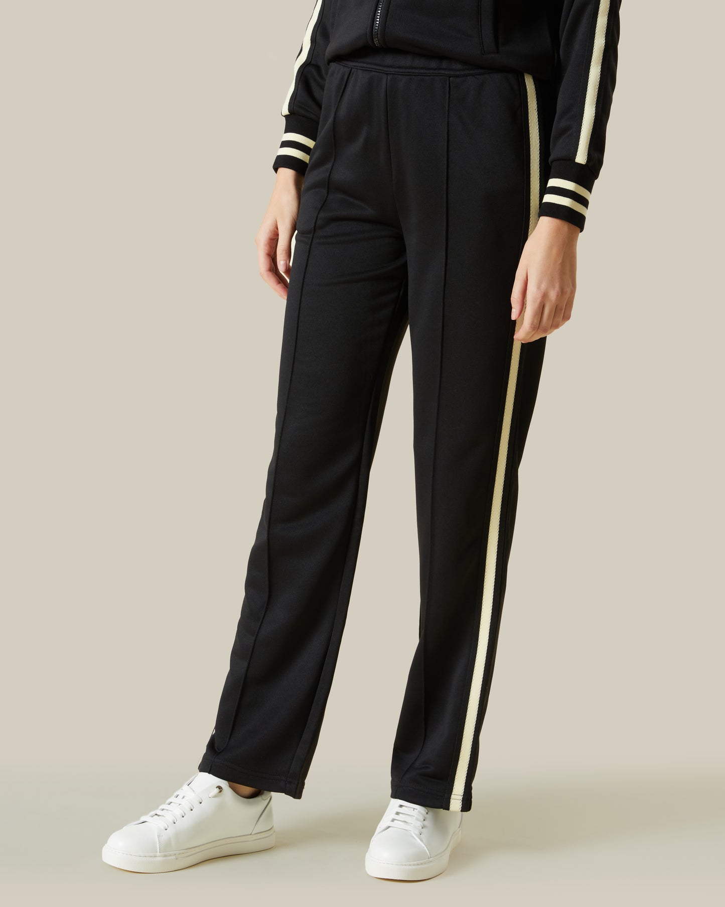 Striped Trims Tracksuit Set