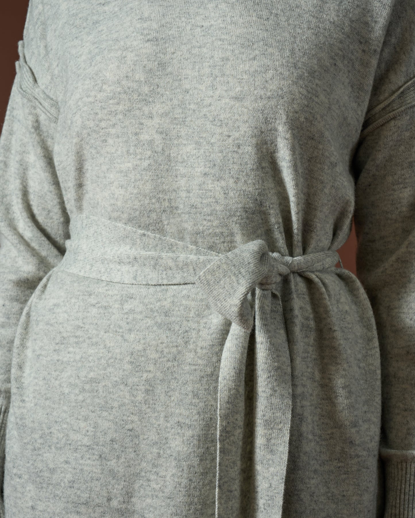 Cozy Knit Belted Top & Wide-Leg Trouser