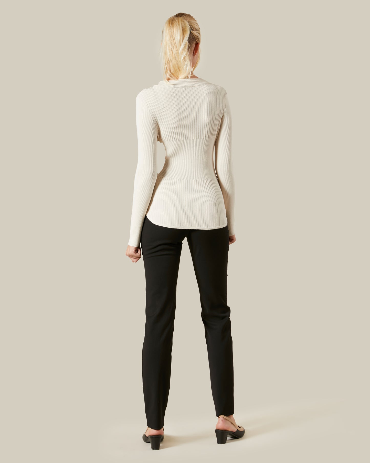 Ribbed-knit Top