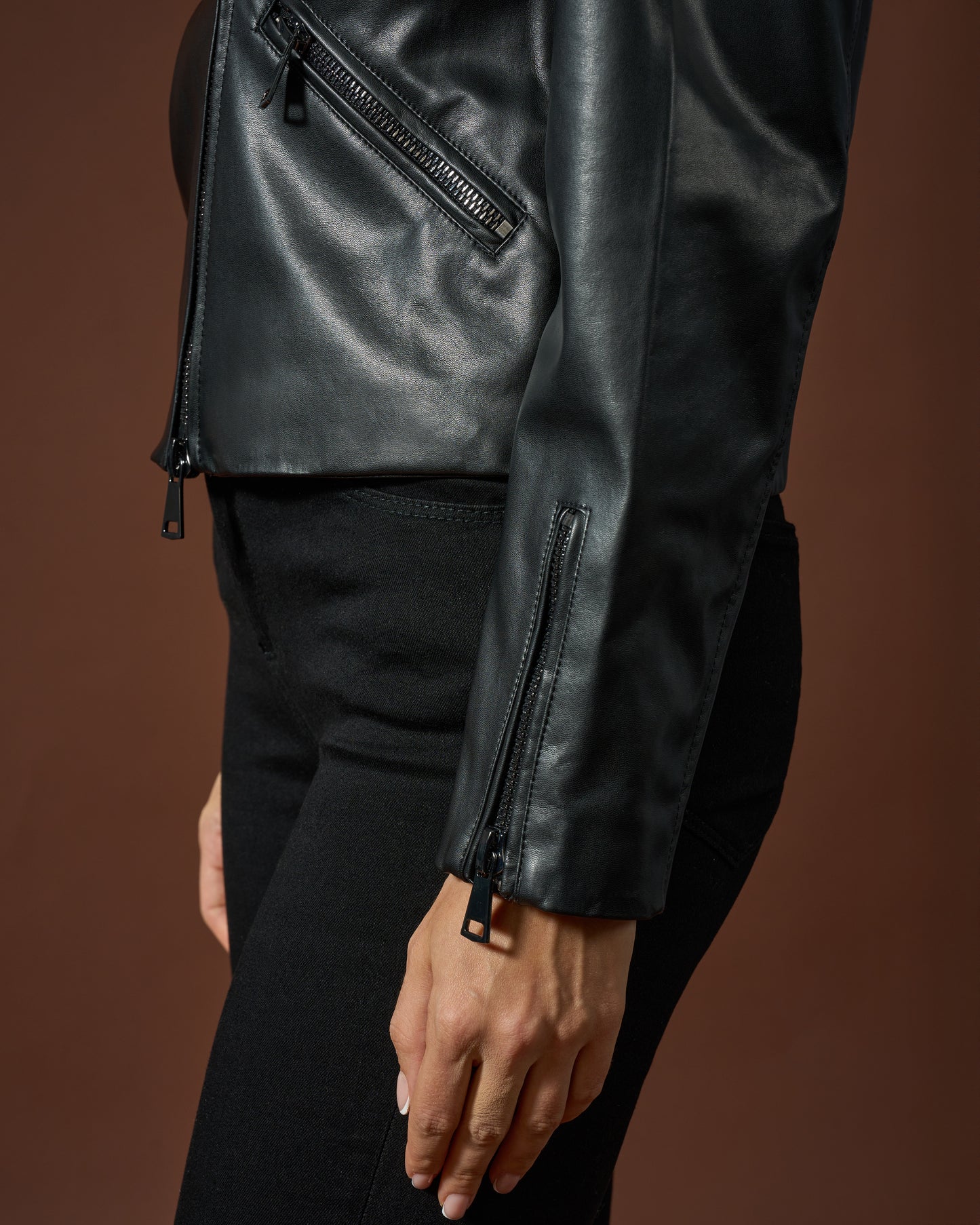 Shadow Black Leather Jacket