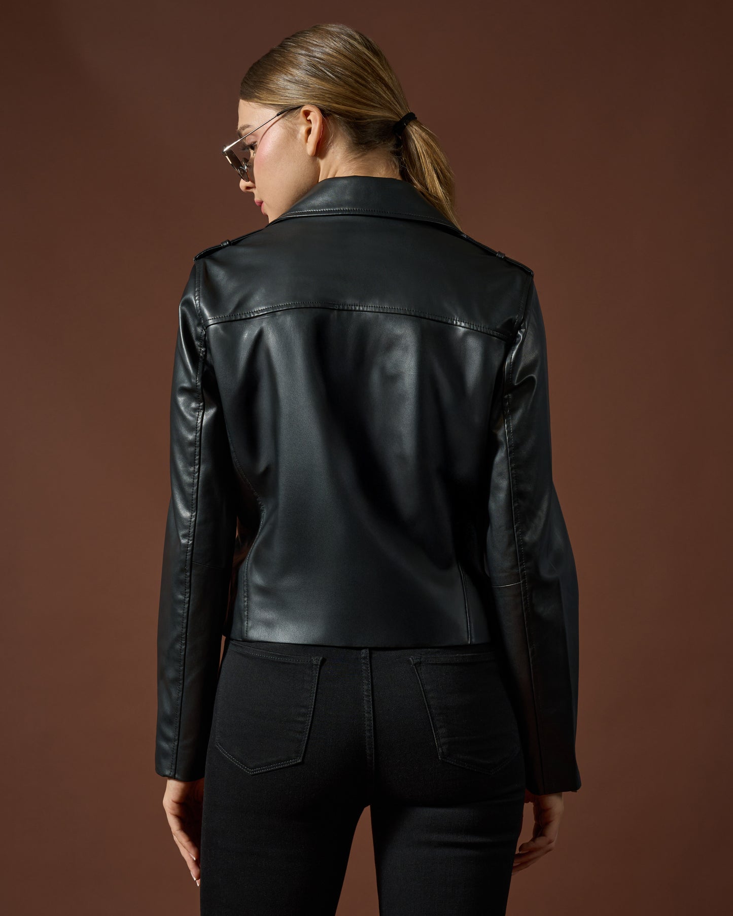 Shadow Black Leather Jacket