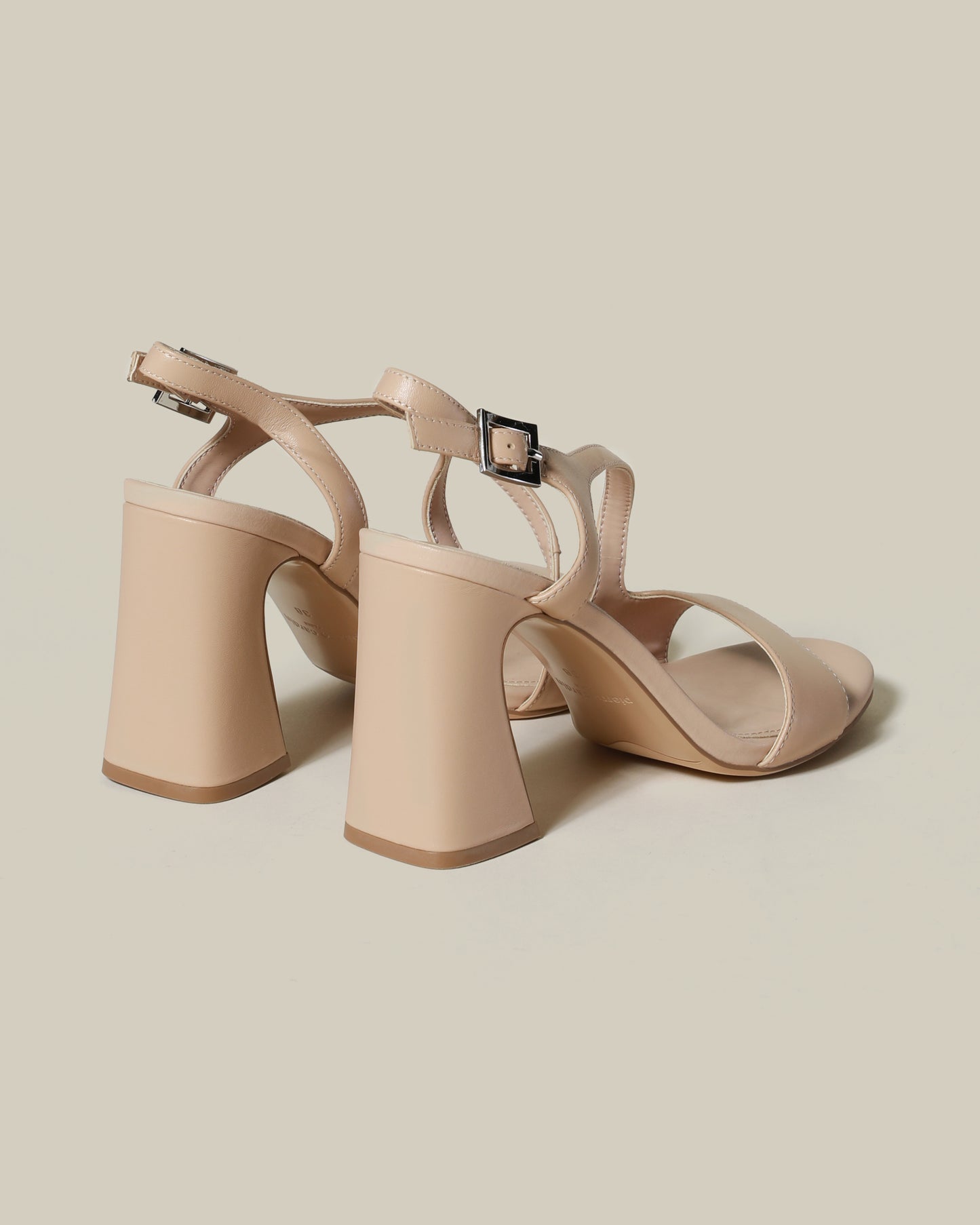Slim Strap Block Heels