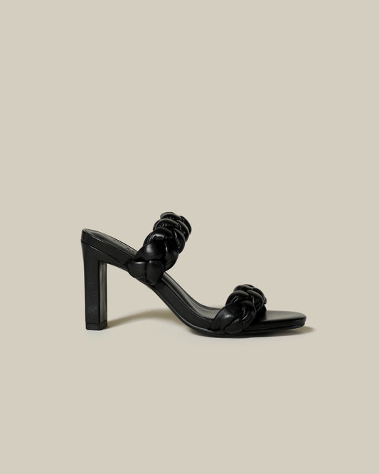 Braided Band Block Heels