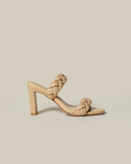 Braided Band Block Heels