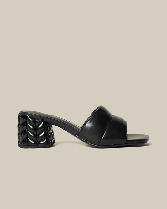 Quilted Block Heels