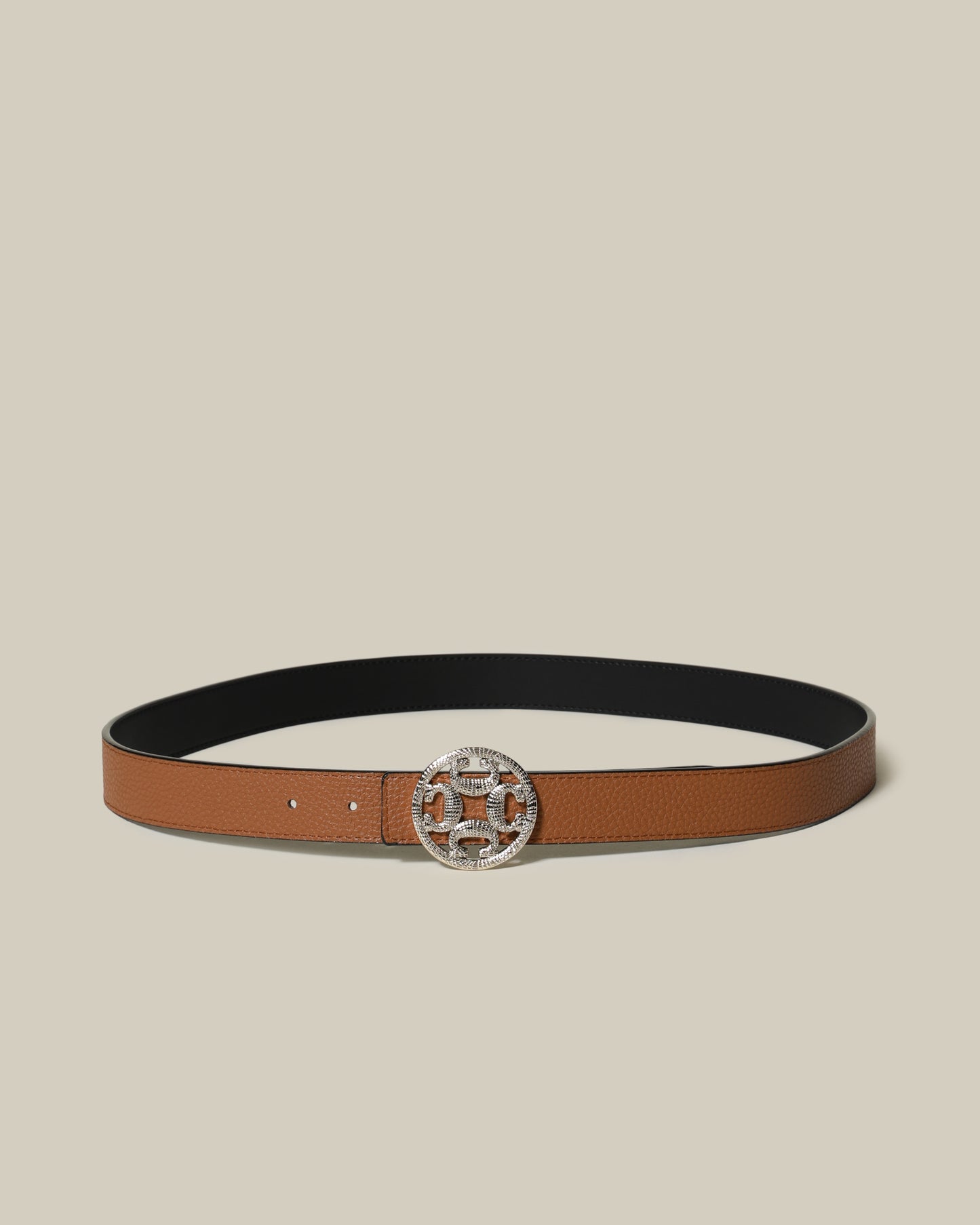 Gold-Tone Monogram Reversible Belt